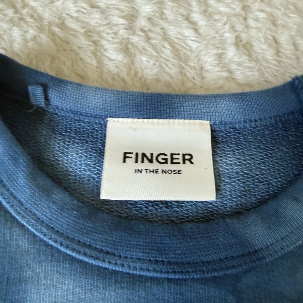 Finger In The Nose Indigo Sweatshirt - Picture 3 of 5